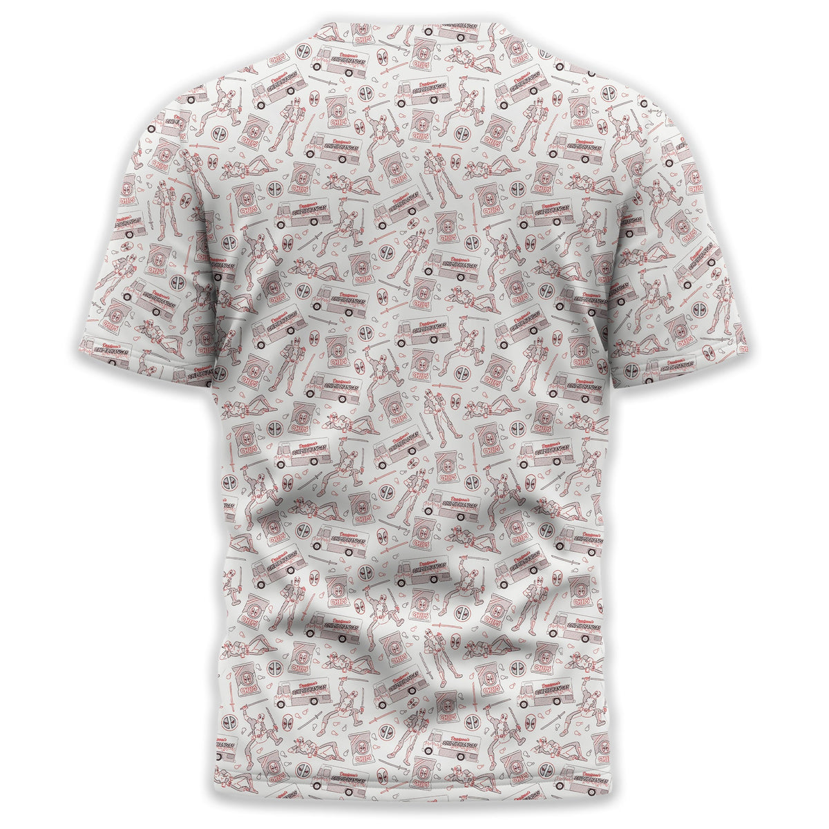 Deadpool Chips and Chimi Men's Golf Polo Shirt, Golfing Apparel, Gift For Golfers