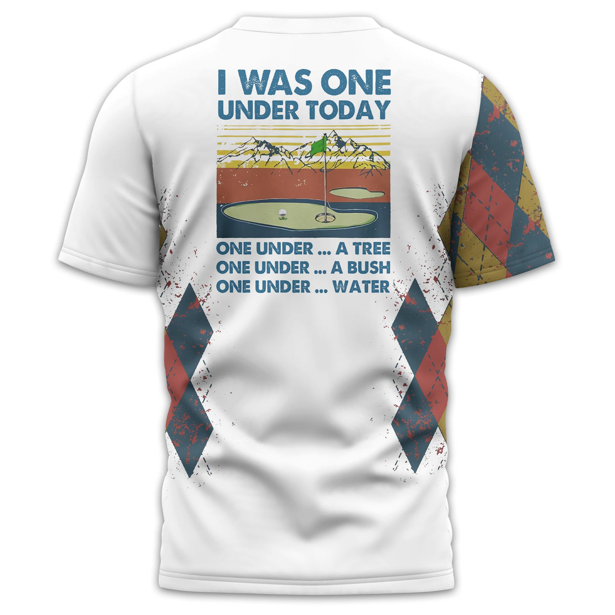 I Was One Under Today Custom Golf Polo Shirt, Golf Shirt For Men, Gift For Golfers