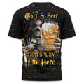 Golf And Beer Personalized Polo Golf Shirt, Gift For Golfers, Golf Gift Ideas