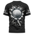 Personalized Black Golf Polo Shirt, Golf Shirt, Gift For Golfers