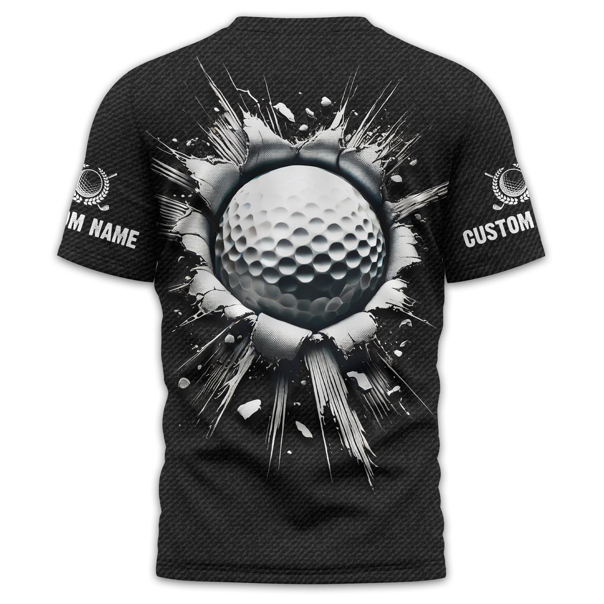 Personalized Black Golf Polo Shirt, Golf Shirt, Gift For Golfers