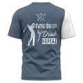 Swing Swear Drink Repeat Personalized Golf Polo Shirt, Golf Shirt For Men, Gift For Golfers