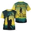 Not All Who Wander Are Lost Bigfoot Women's Golf Polo Shirt, Funny Golf Shirt, Fun Golf Shirt For Women
