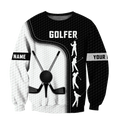 Golf Swing Personalize Name Golf Polo Shirt, Golf Apparel, Golf Gift For Men