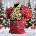 Cheeky Lights Christmas Golf Shirt, Mens Golf Shirts, Golf Apparel For Men