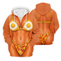 Funny Fried Egg Bikini Body Golf Shirt, Mens Golf Polo, Polo Shirts For Men, Printed Golf Shirts