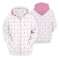 Pink Ribbon Golf Clubs Breast Cancer Polo Shirt, Golf Shirts For Men, Mens Golf Apparel