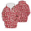 Gingerbread Man Christmas Pine Tree Candy Canes Red And White Polo Shirts For Men, Christmas Golf Shirt