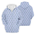 Blue T-Rex Dinosaur Golfer Pattern Golf Polo Shirt, Men's Golf Shirt, Mens Golf Polo