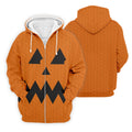 Halloween Jack O Lantern Golf Shirt, Men's Golf Shirt, Hawaiian Golf Shirt
