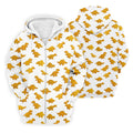 Cute Dinosaur Cookie Pattern Men's Golf Shirt, Golf Shirts For Men, Printed Golf Shirts