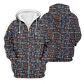 Funny Golf Bourbon Cigar Pattern Polo Shirt, Golf Polo Shirts For Men, Mens Golf Apparel