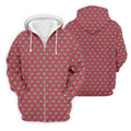 Christmas Golf Cart Pattern Red Men's Golf Tops, Christmas Golf Shirt, Polo Shirts For Men