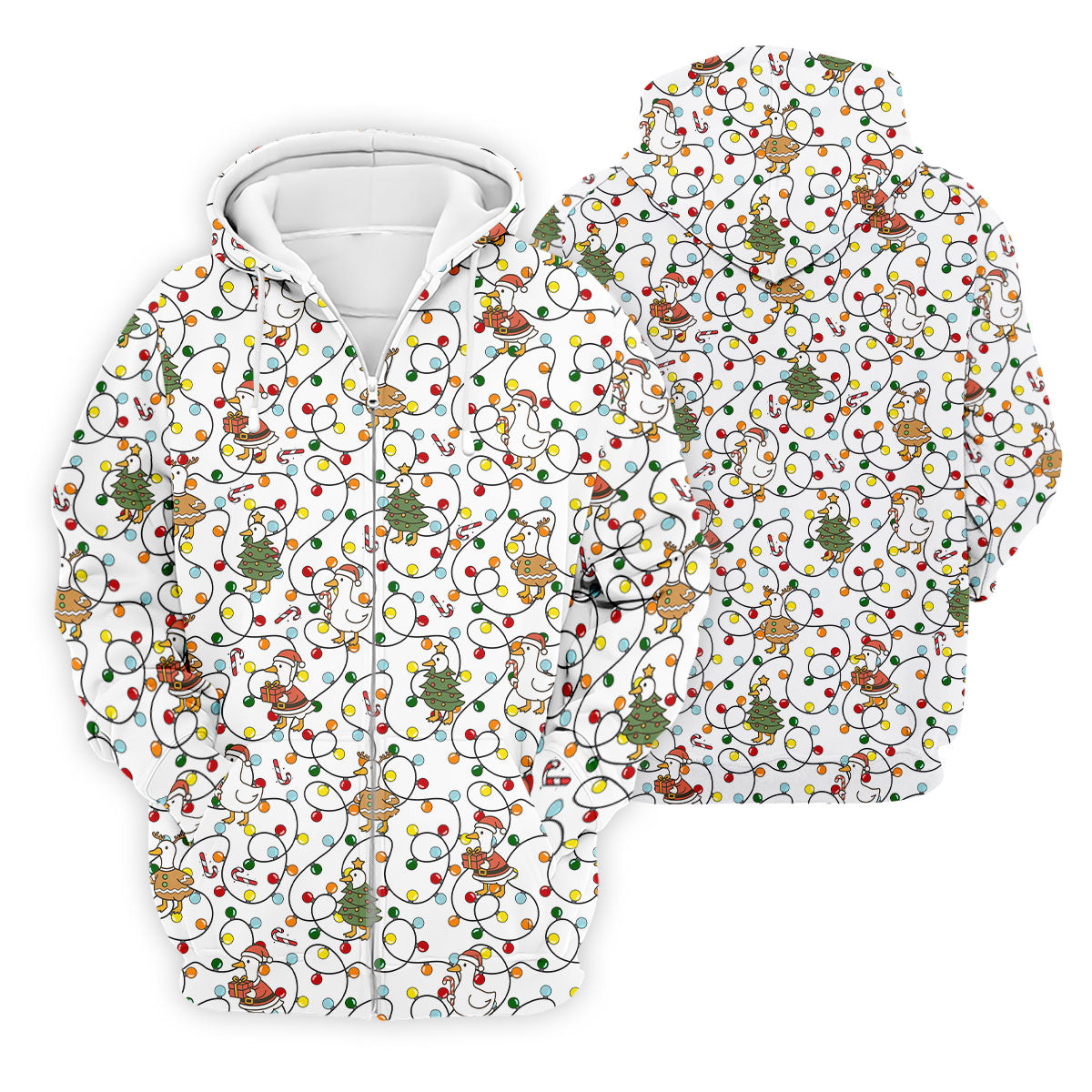 Funny Duck Merry Xmas White Golf Shirts, Gifts For Golf Lovers, Polo Shirts For Men, Golfing Apparel