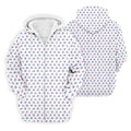 Blue And Pink Naughty Stick People White Golf Shirt, Polo Shirts For Men, Golf Gift For Men