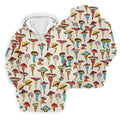 Funny Mushroom Legs Pattern Golf Polo Shirt, Printed Golf Shirts, Golf Polo Shirts For Men