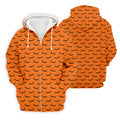 Spooky Bats Orange Halloween Golf Shirt, Polo Shirts For Men, Golf Gift For Men, Golfing Apparel