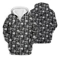 Dark Grim Reaper Skull Pattern Golf Polo Shirt, Mens Golf Polo, Golf Apparel For Men