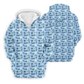 Funny Golf Cart Couple Pattern Men's Golf Shirt, Hawaiian Golf Shirt, Golf Apparel For Men