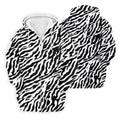 Zebra Print Golf Shirt, Black White Animal Pattern Men's Golf Polo, Polo Shirts For Men