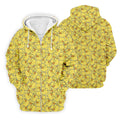 Cute Yellow Rubber Duck Pattern Golf Shirt, Hawaiian Golf Shirt, Mens Golf Shirts, Golf Apparel For Men