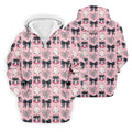 Coquette Pumpkin Boo Pink And Black Cute Golf Outfit, Fun Golf Shirts For Men, Golfing Apparel