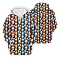 Retro Alien Head Pattern Golf Shirt, Men’s Golf Shirt, Golf Polo Shirts For Men