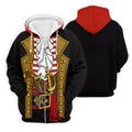 Pirate Captain Outfit Golf Shirt, Swashbuckler Costume Design, Golf Shirt For Men