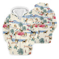 Cute Beagle Beach Vacation Tropical Golf Polo Shirt, Hawaiian Golf Shirt, Golf Shirts For Men