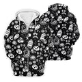 Dead Tired Coffee Breakfast Pattern Golf Shirt, Men's Golf Shirt, Golf Polo Shirts For Men