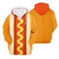 Hot Dog Suit Golf Shirt, Humorous Food Lover Pattern, Golf Shirt For Men