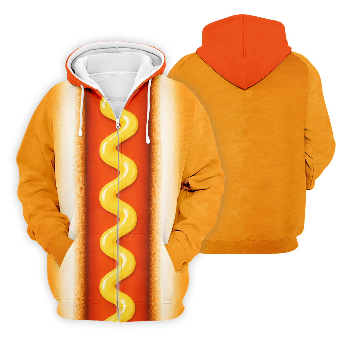 Hot Dog Suit Golf Shirt, Humorous Food Lover Pattern, Golf Shirt For Men
