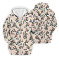 Funny Raccoon Desert Golf Pattern Polo Shirt, Mens Golf Polo, Printed Golf Shirts