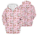 Festive Santa Pink Merry Christmas Golf Tops For Men, Christmas Golf Shirt, Men Golf Apparel