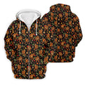 Autumn Bigfoot Forest Pattern Polo Shirt, Mens Golf Apparel, Hawaiian Golf Shirt, Printed Golf Shirts