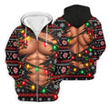 Christmas Ripped Muscle Polo Shirt, Christmas Golf Shirt For Men, Mens Golf Apparel
