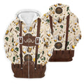 Oktoberfest Lederhosen Beer Pattern Golf Polo Shirt, Hawaiian Golf Shirt, Mens Golf Polo