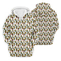 Funny Potted Cactus Pattern Men's Golf Polo Shirt, Adult Humor Golf Apparel For Men, Printed Golf Shirts