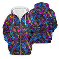 Vibrant Neon Liquid Marble Abstract Golf Shirt, Mens Golf Shirts, Golf Polo Shirts For Men