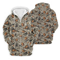 Vintage Pumpkin Skull Halloween Golf Shirt, Golf Shirts For Men, Golf Apparel For Men