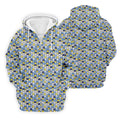 Funny Beer Pretzel Cleavage Pattern Golf Polo Shirt, Mens Golf Polo, Printed Golf Shirts