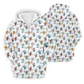 Christmas Characters Golf And Beer White Men's Funny Golf Shirts, Christmas Golf Shirt, Polo Shirts For Men