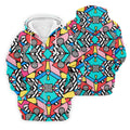 Abstract Geometric Pop Art Golf Polo Shirt, Men's Golf Shirt, Mens Golf Apparel