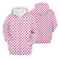 The Pink Taco Seamless Pattern White Golf Shirt, Golf Tops For Men, Tacos Lover Golf Gift For Men