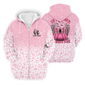 Custom Name In October We Wear Pink Halloween Golf Shirt, Men's Golf Shirt, Hawaiian Golf Shirt