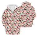 Cute Christmas Dessert Pattern Golf Tops For Men, Cartoon Character Polo Shirts For Men, Christmas Golf Shirt
