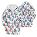 Santa Golfing Polo Shirt Mens, Fun Golf Shirts For Men, Christmas Golf Shirt, Golf Lover Xmas Gift