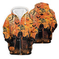Spooky Black Cat Halloween Golf Polo Shirt, Men's Golf Shirts, Hawaiian Golf Shirt
