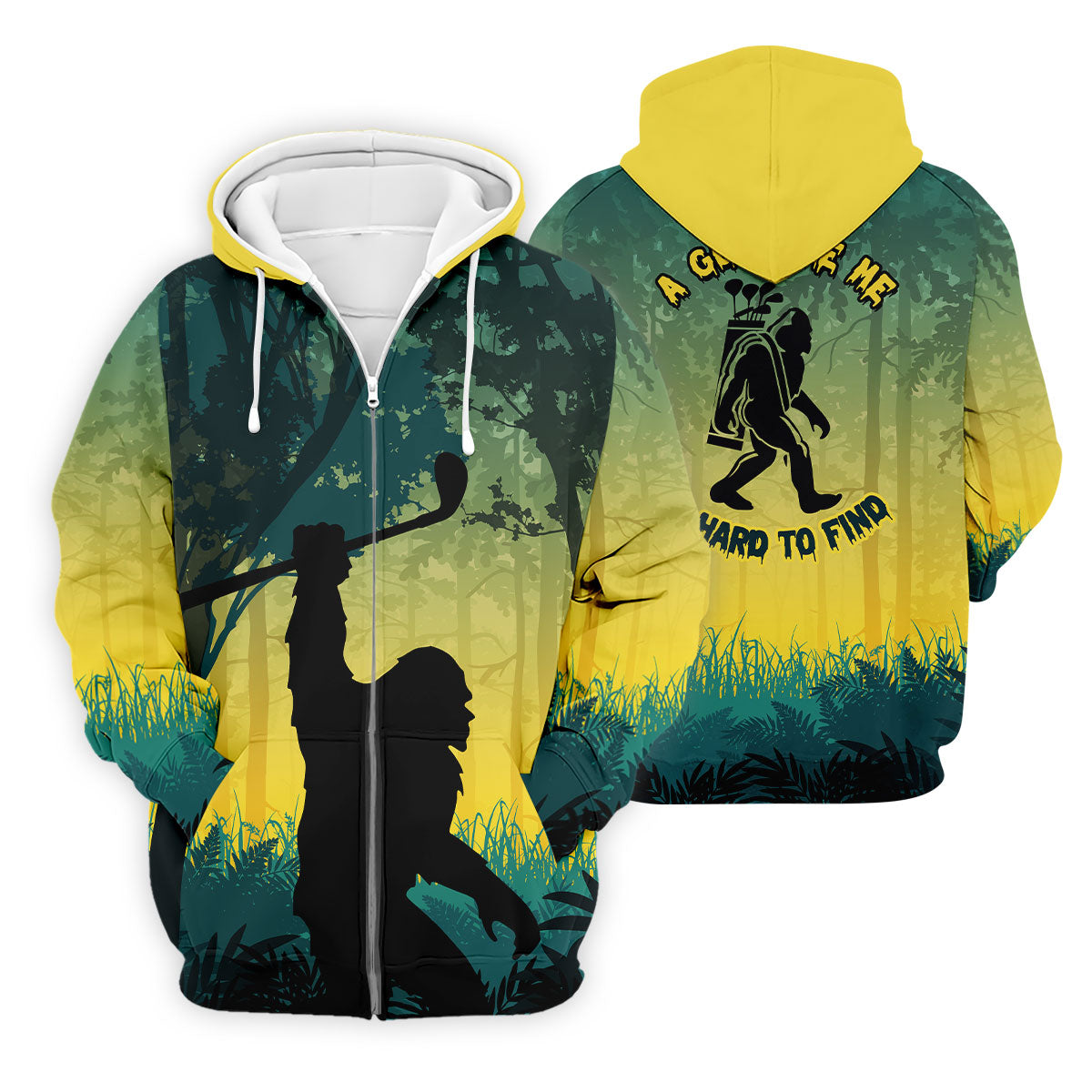 Bigfoot A Guy Like Me Is Hard To Find Men's Polo Shirt, Golf Polo Shirts For Men, Mens Golf Apparel