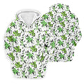 Green Cocktail Splash Pattern Golf Shirt, Mens Golf Shirts, Hawaiian Golf Shirt, Golf Polo Shirts For Men